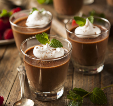 Crèmes au chocolat Magimix.